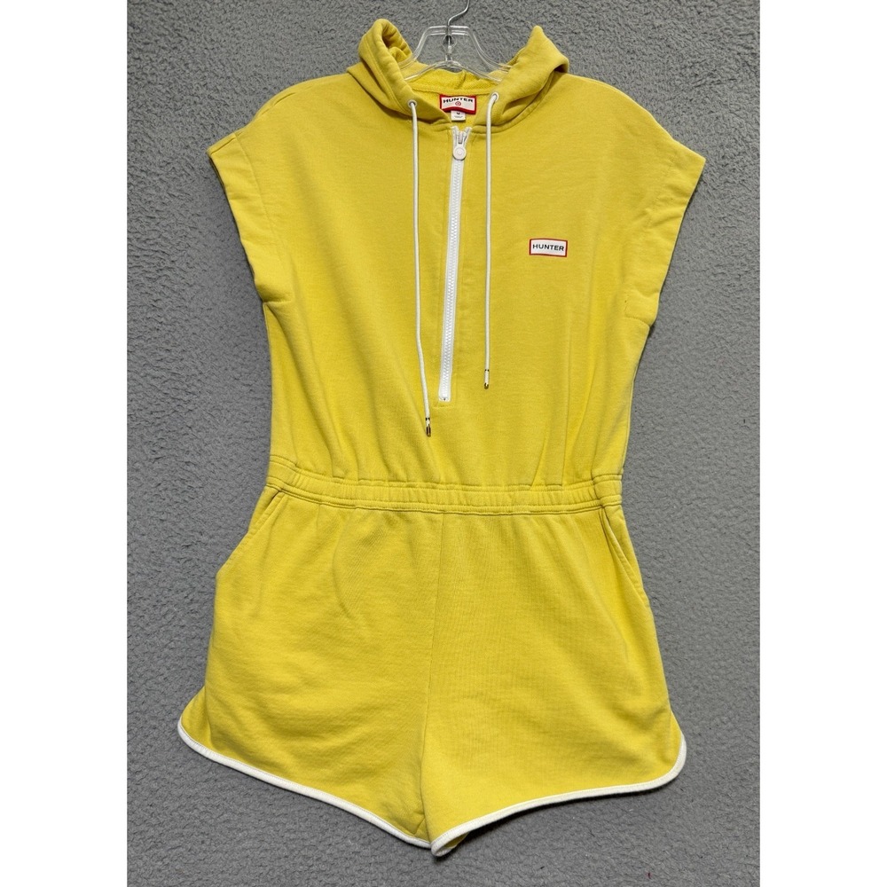 Hunter Limited Edition 1/2 Zip Romper Yellow Womens size Medium